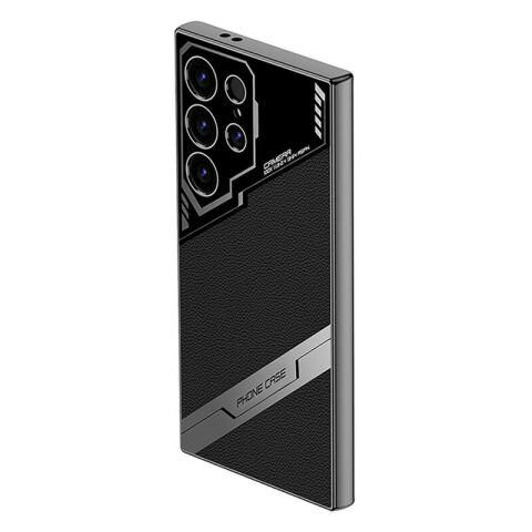 Galaxy S23 Ultra Kılıf Kamera Korumalı Suni Deri Tasarım Patinda Yeni Seri Procase Kapak