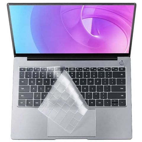 Apple Macbook 12' Retina Patinda Klavye Koruyucu Transparan Buzlu Silikon Ped