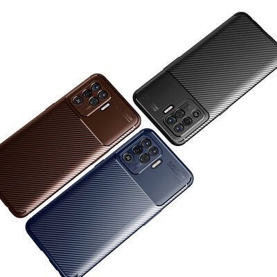 Oppo Reno 5 Lite Kılıf Patinda Negro Silikon Kapak