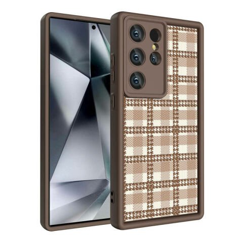 Galaxy S24 Ultra Kılıf Kamera Korumalı Baskılı Arka Yüzey Patinda Klas Kapak