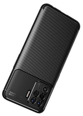 Oppo Reno 5 Lite Kılıf Patinda Negro Silikon Kapak