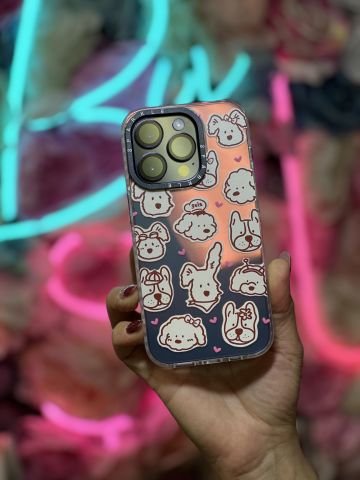 iPhone Hologramlı Momento Kılıf - Dogs