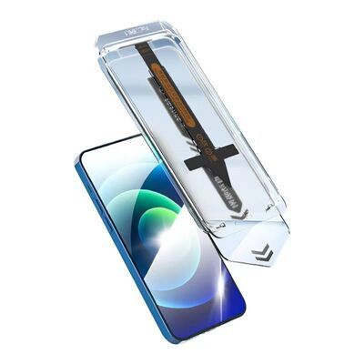Apple iPhone 14 Patinda Süper Fast Anti-Dust Toz Önleyici Temperli Ekran Koruyucu