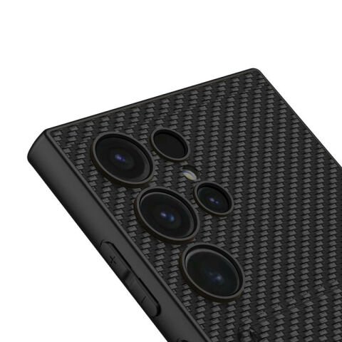 Galaxy S24 Ultra Suni Deri Arka Yüzey Patinda Kartlıklı Kıpta Silikon Kapak