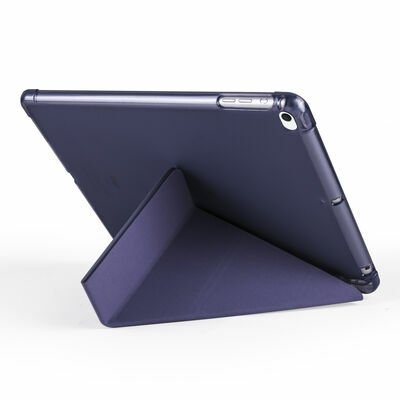 Apple iPad 9.7 2018 (6.Nesil) Kılıf Patinda Tri Folding Kalem Bölmeli Standlı Kılıf