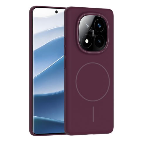 Xiaomi Redmi Note 14 Pro Plus Kılıf Magsafe Şarj Özellikli Patinda Ruby Sert Kapak