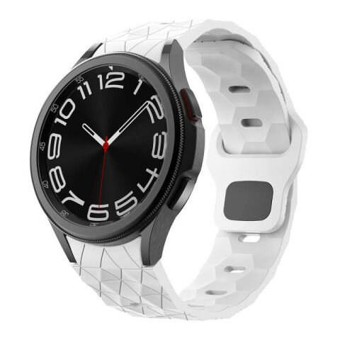 Galaxy Watch 5 40mm Patinda KRD-116 20mm Futbol Desenli Spor Tasarımlı Silikon Kordon