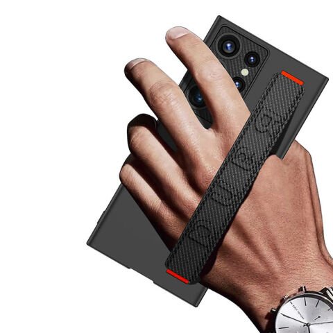 Galaxy S24 Ultra Kılıf Standlı El Tutacaklı Patinda Band Kapak