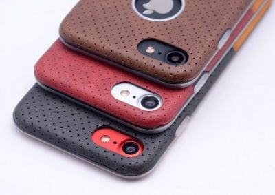Apple iPhone 7 Plus Kılıf Patinda Derili Deku Silikon