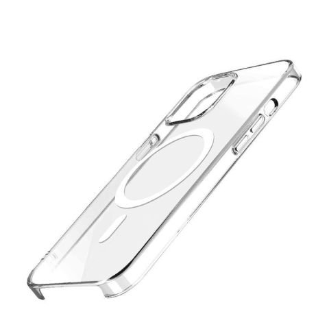 Apple iPhone 15 Pro Kılıf Patinda Wireless Şarj Özellikli Şeffaf Orjin Kapak