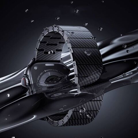 Apple Watch 40mm Patinda KRD-90 600D Karbon Fiber Kordon