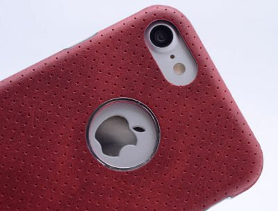 Apple iPhone 7 Plus Kılıf Patinda Derili Deku Silikon