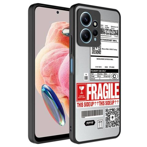 Xiaomi Redmi Note 12 4G Kılıf Aynalı Desenli Kamera Korumalı Parlak Patinda Mirror Kapak