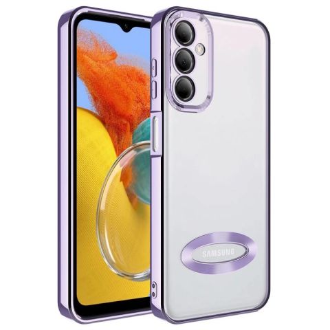 Galaxy M14 Kılıf Kamera Korumalı Logo Gösteren Patinda Omega Kapak