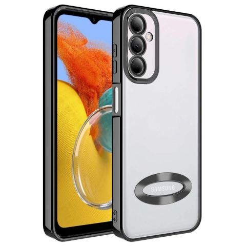 Galaxy M14 Kılıf Kamera Korumalı Logo Gösteren Patinda Omega Kapak