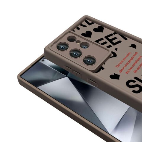 Galaxy S23 Ultra Kılıf Kamera Korumalı Baskılı Arka Yüzey Patinda Klas Kapak