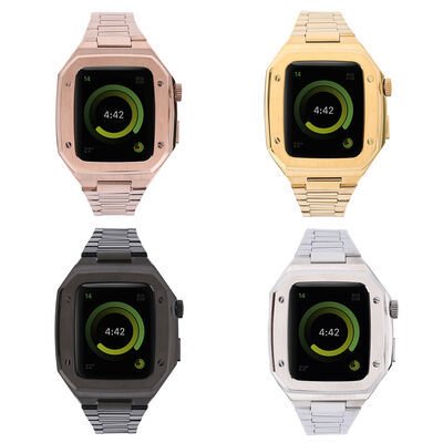 Apple Watch 7 45mm Patinda KRD-64 Metal Kordon