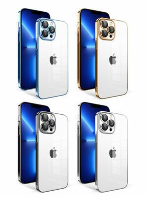 Apple iPhone 12 Pro Kılıf Kamera Korumalı Renkli Çerçeveli Patinda Garaj Kapak