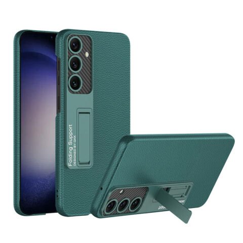 Galaxy S24 Kılıf Patinda Kıpta Standlı Kapak
