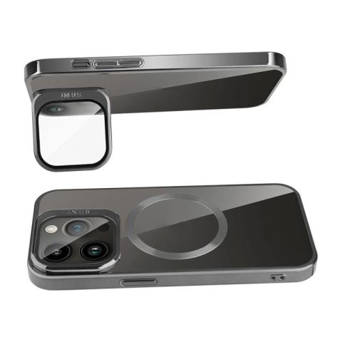 Apple iPhone 15 Pro Max Kılıf Magsafe Şarj Özellikli Standlı Patinda Klon Kapak