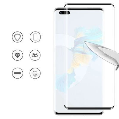 Huawei Mate 40 Pro Patinda Süper Pet Ekran Koruyucu Jelatin