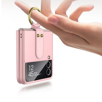 Galaxy Z Flip 3 Kılıf Patinda Flip Ring Kıpta Kapak