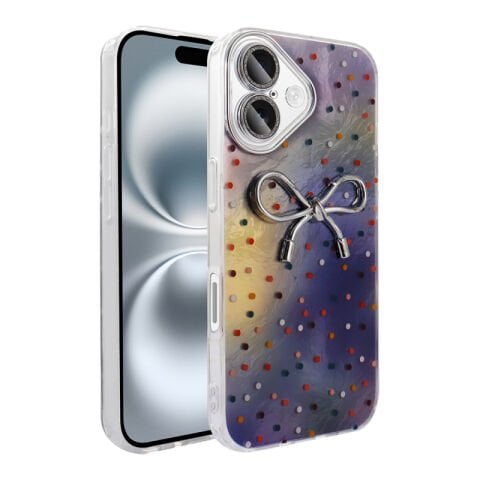 Apple iPhone 16 Plus Kılıf Kamera Korumalı Figürlü Patinda Ponti Silikon Kapak