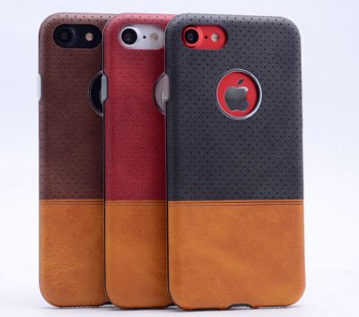 Apple iPhone 6 Plus Kılıf Patinda Derili Deku Silikon