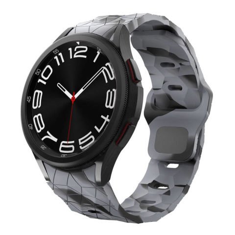 Galaxy Waych 5 44mm Patinda KRD-116 20mm Futbol Desenli Spor Tasarımlı Silikon Kordon