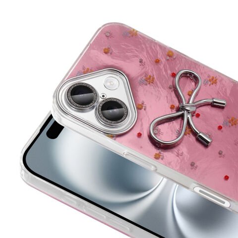 Apple iPhone 16 Kılıf Kamera Korumalı Figürlü Patinda Ponti Silikon Kapak