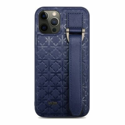 Apple iPhone 12 Pro Max Kılıf Kajsa Neo Clasic Serisi Mono K Strap Kapak