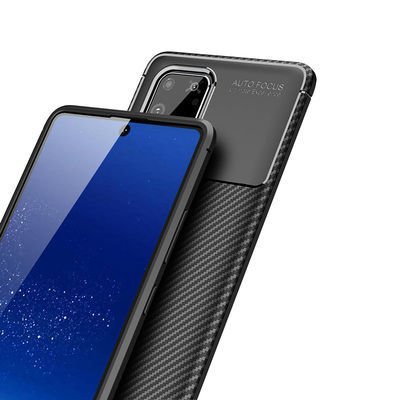 Galaxy A91 (S10 Lite) Kılıf Patinda Negro Silikon Kapak