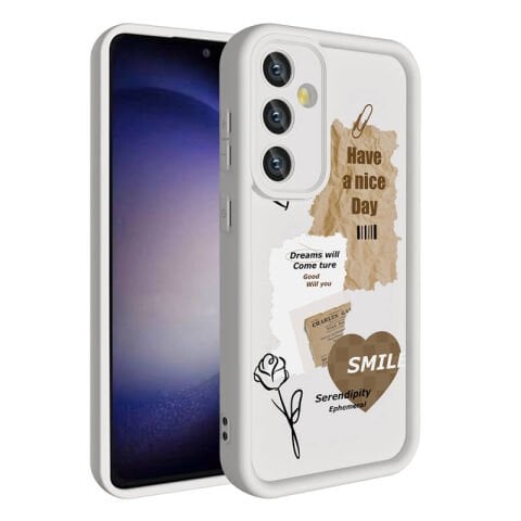 Galaxy S23 FE Kılıf Kamera Korumalı Baskılı Arka Yüzey Patinda Klas Kapak