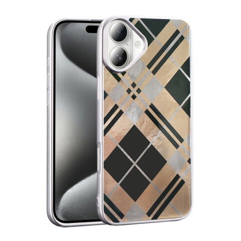 Apple iPhone 16 Kılıf Desenli Patinda Mep Kapak