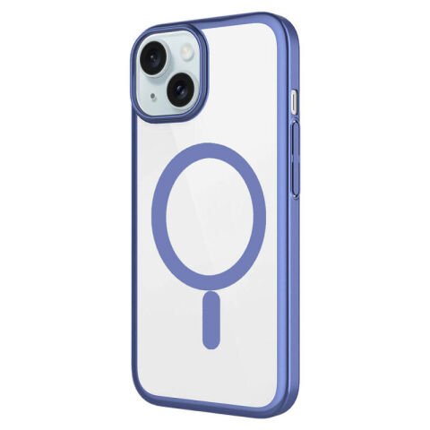 Apple iPhone 15 Plus Kılıf Wireless Şarj Özellikli Sert PC Patinda Mat Riksos Magsafe Kapak
