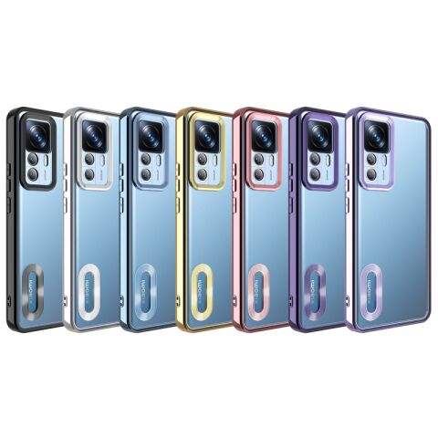 Xiaomi Mi 12T Pro Kılıf Kamera Korumalı Logo Gösteren Patinda Omega Kapak