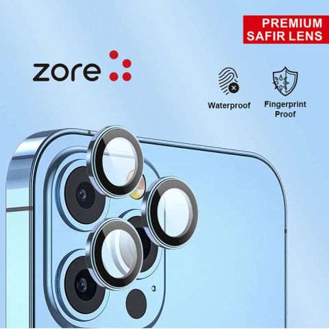 Apple iPhone 15 Plus Patinda CL-12 Premium Safir Parmak İzi Bırakmayan Anti-Reflective Kamera Lens Koruyucu
