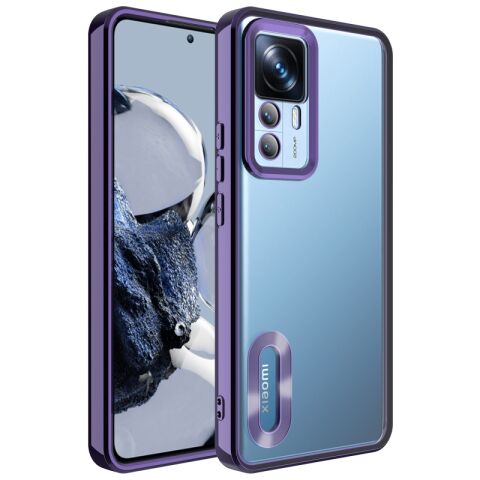 Xiaomi Mi 12T Pro Kılıf Kamera Korumalı Logo Gösteren Patinda Omega Kapak