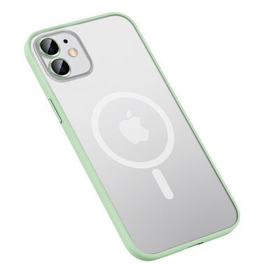 Apple iPhone 12 Kılıf Patinda Mokka Wireless Kapak