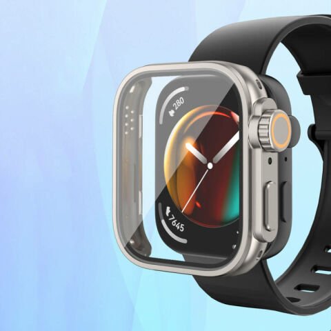 Huawei Watch Fit 3 to Apple Watch Ultra 49mm Kasa Dönüştürücü ve Ekran Koruyucu Patinda Watch Gard 33