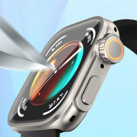 Huawei Watch Fit 3 to Apple Watch Ultra 49mm Kasa Dönüştürücü ve Ekran Koruyucu Patinda Watch Gard 33