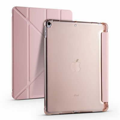 Apple iPad Pro 10.5 (7.Nesil) Kılıf Patinda Tri Folding Kalem Bölmeli Standlı Kılıf