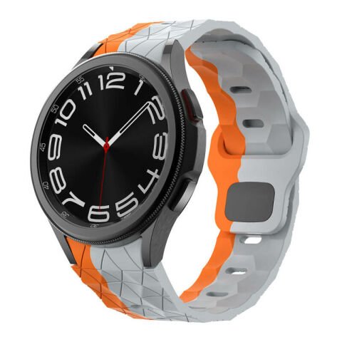 Galaxy Watch 5 Pro 45mm Patinda KRD-116 20mm Futbol Desenli Spor Tasarımlı Silikon Kordon