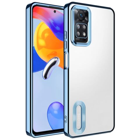 Xiaomi Redmi Note 11 Pro 5G Kılıf Kamera Korumalı Logo Gösteren Patinda Omega Kapak