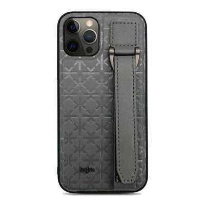 Apple iPhone 12 Pro Kılıf Kajsa Neo Clasic Serisi Mono K Strap Kapak