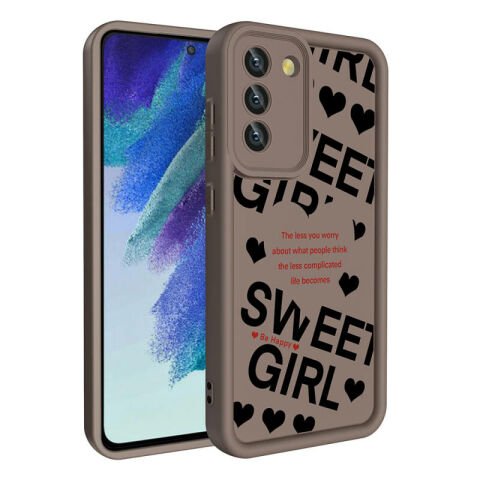 Galaxy S21 FE Kılıf Kamera Korumalı Baskılı Arka Yüzey Patinda Klas Kapak