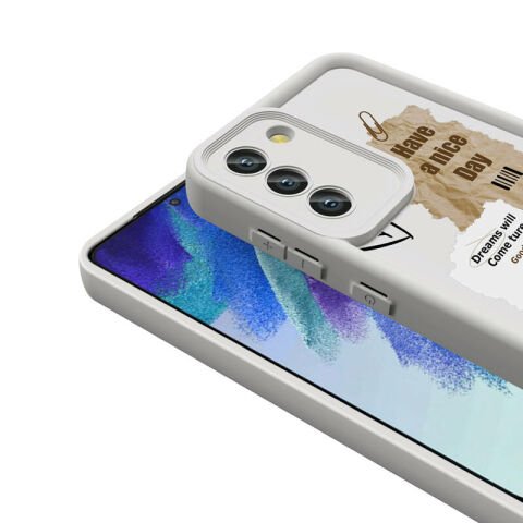 Galaxy S21 FE Kılıf Kamera Korumalı Baskılı Arka Yüzey Patinda Klas Kapak