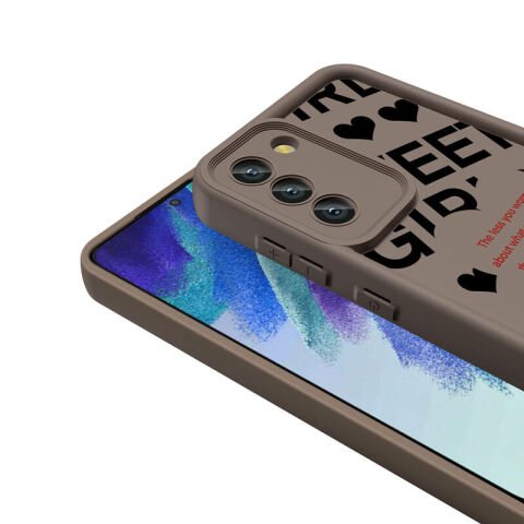 Galaxy S21 FE Kılıf Kamera Korumalı Baskılı Arka Yüzey Patinda Klas Kapak