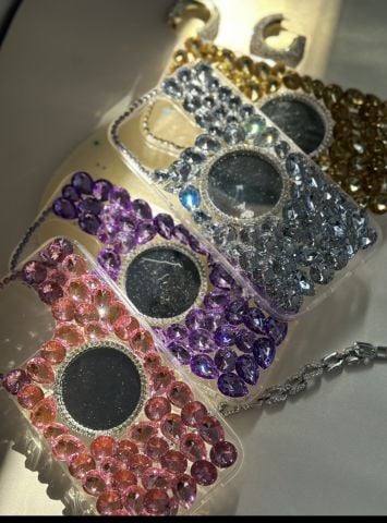 iPhone Taşlı Mirror Kılıf