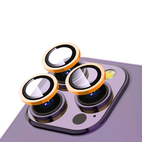 Apple iPhone 15 Pro Patinda CL-12 Premium Safir Parmak İzi Bırakmayan Anti-Reflective Kamera Lens Koruyucu